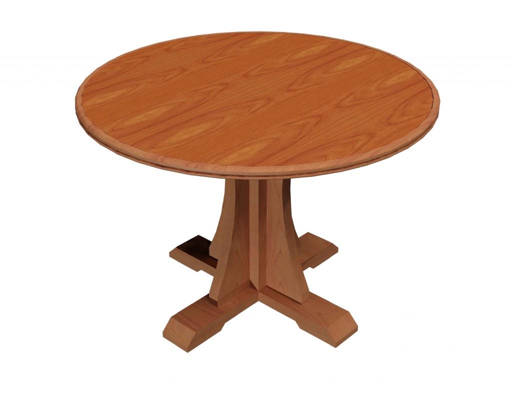 Prairie Rose Pedestal Table Round