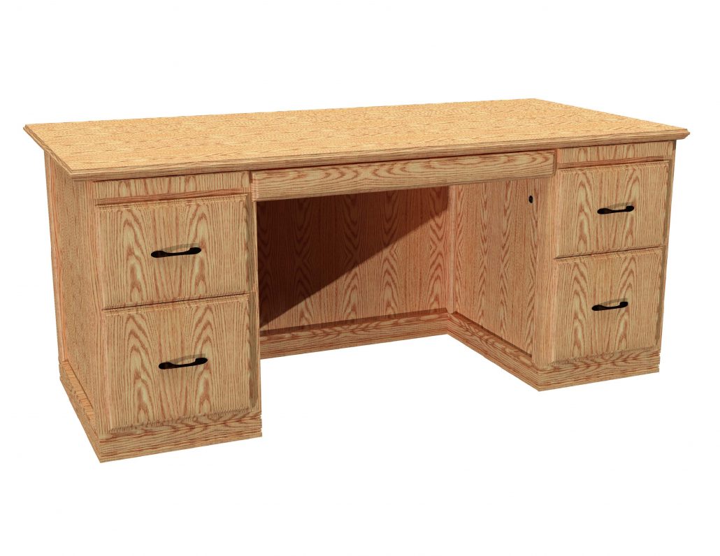 Pedestal Desk Double