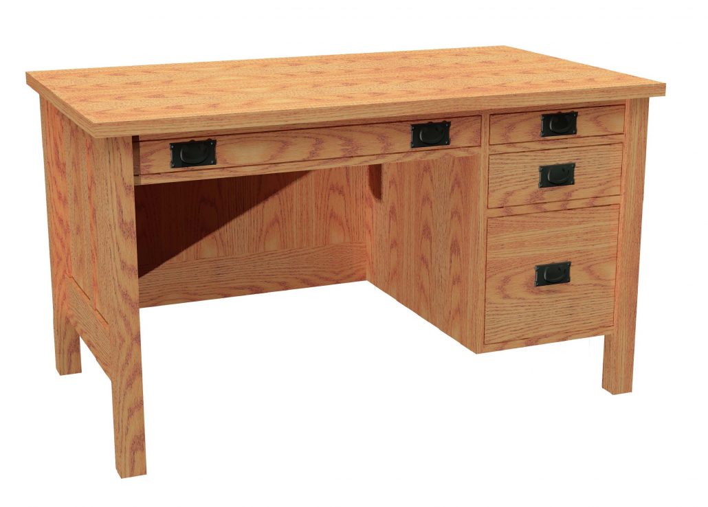 Pedestal Desk Single